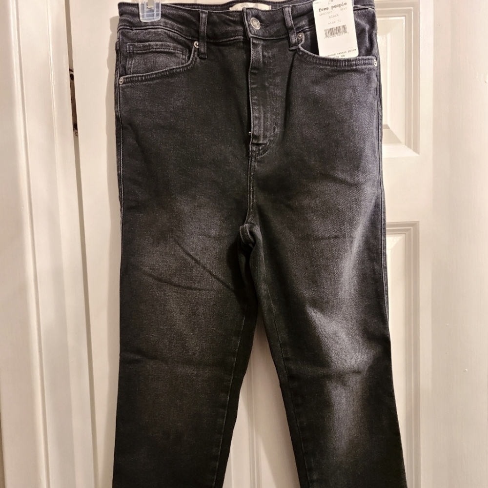 Free People denim jeans, 31, Black